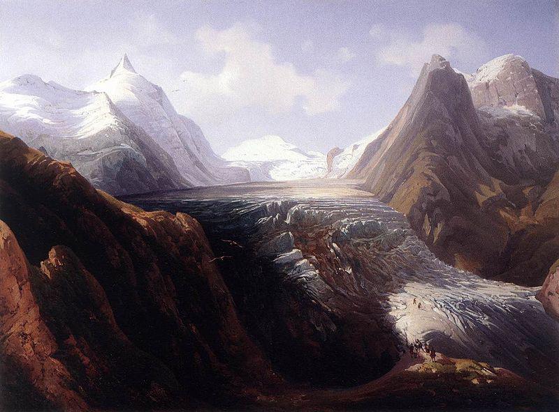 Thomas Ender The Grossglockner with the Pasterze Glacier China oil painting art